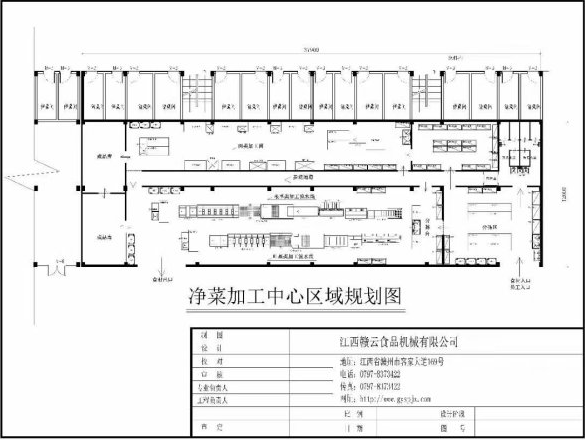 凈菜加工中心區域方案圖-中央廚房設計