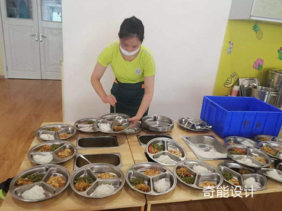 幼兒園食堂廚房布局圖設計